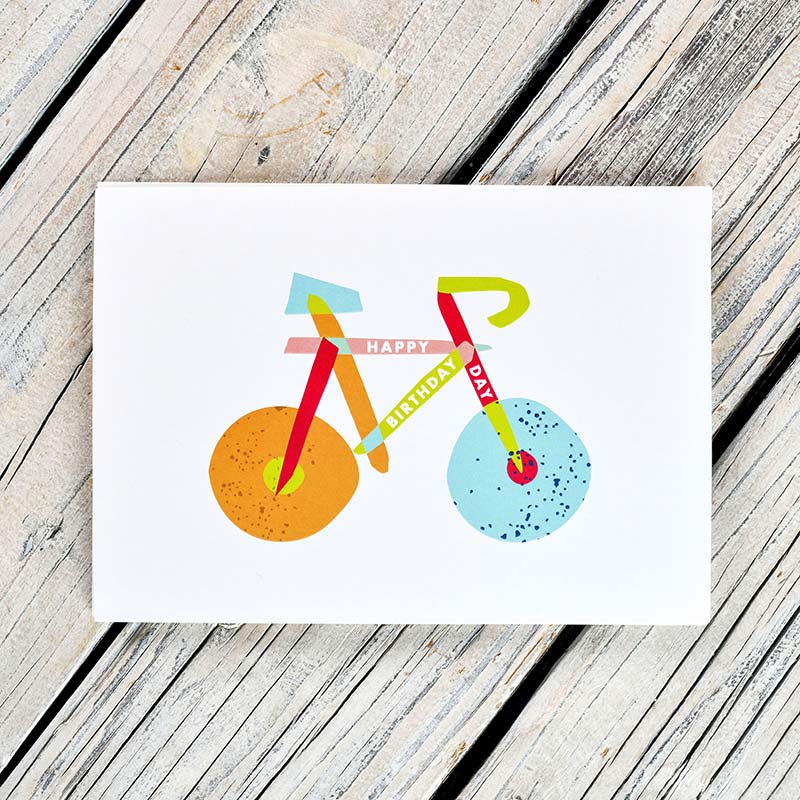 Zum Geburtstag - Fahrrad-Geschenkkarte #5