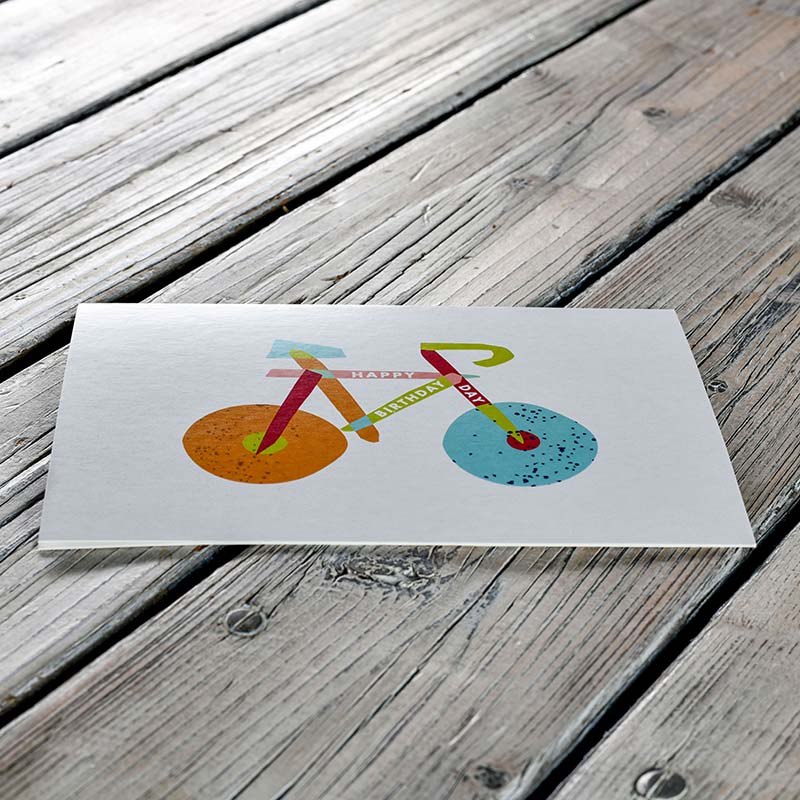Zum Geburtstag - Fahrrad-Geschenkkarte #5