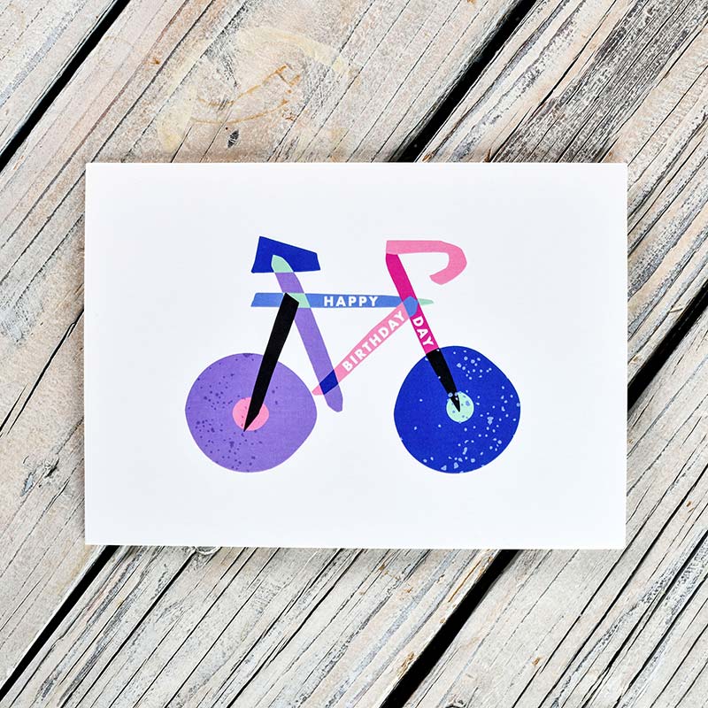 Zum Geburtstag - Fahrrad-Geschenkkarte #4