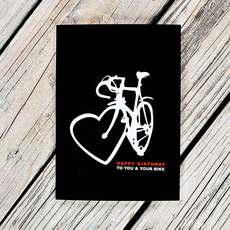 Zum Geburtstag - Fahrrad-Geschenkkarte #3