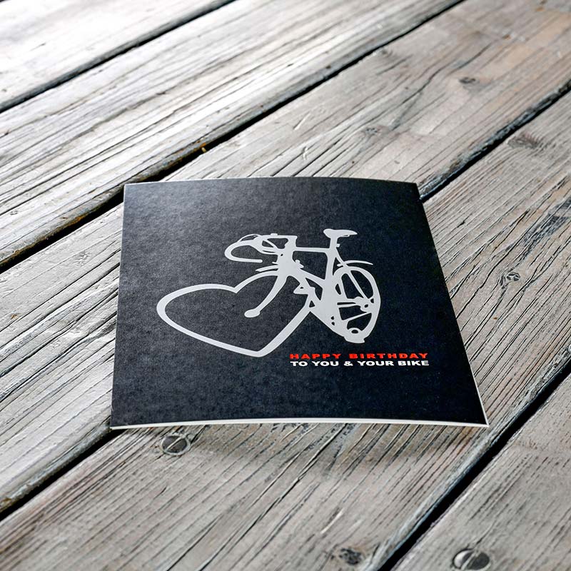 Zum Geburtstag - Fahrrad-Geschenkkarte #3