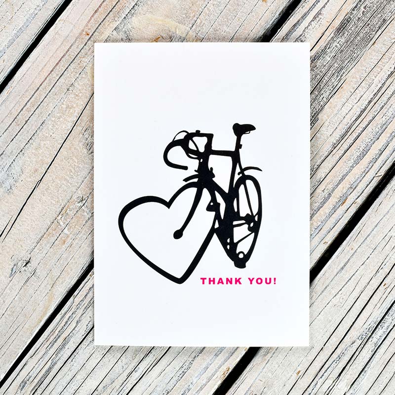 Zum Dank - Fahrrad-Geschenkkarte #12