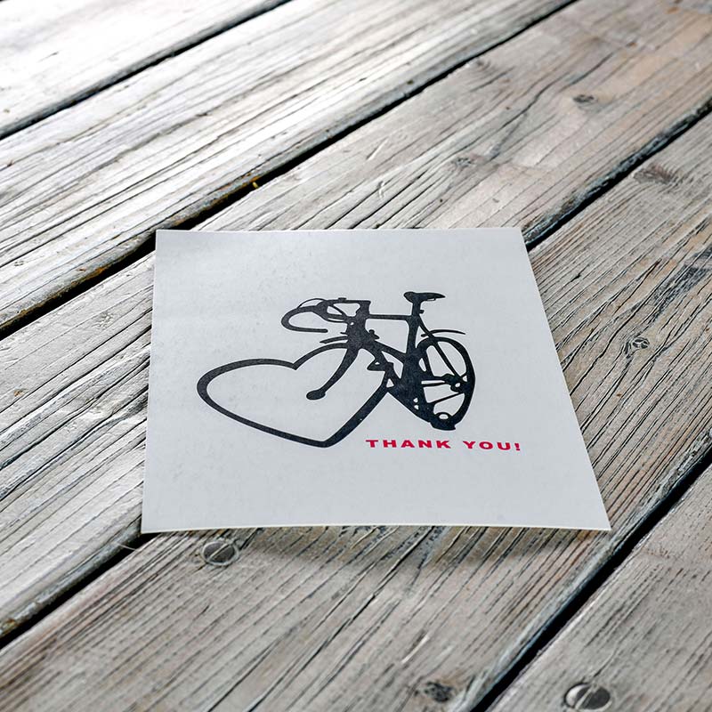 Zum Dank - Fahrrad-Geschenkkarte #12