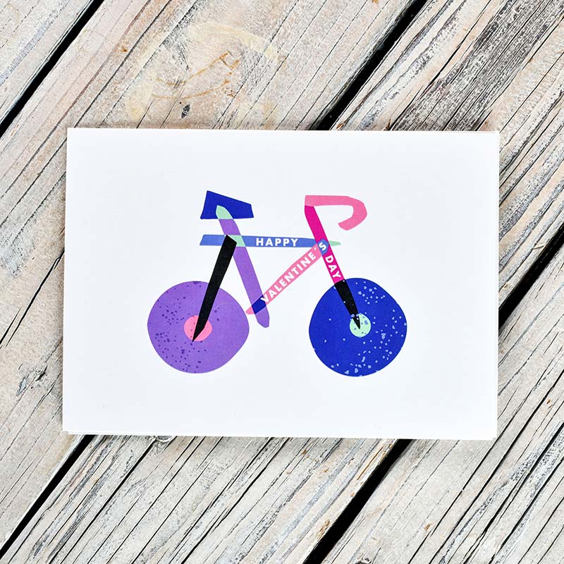 Zum Valentinstag - Fahrrad-Geschenkkarte #9