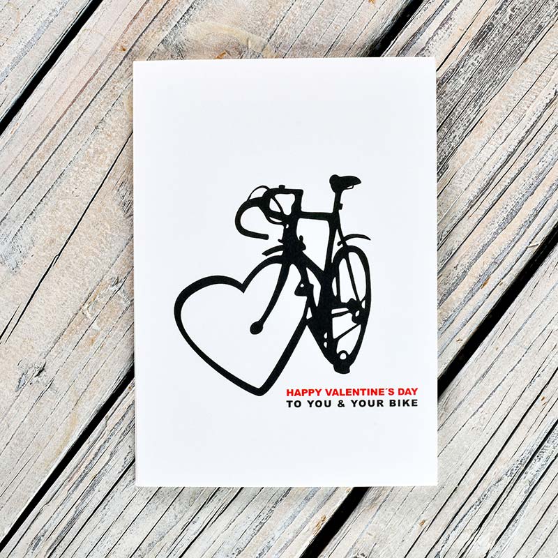 Zum Valentinstag - Fahrrad-Geschenkkarte #7