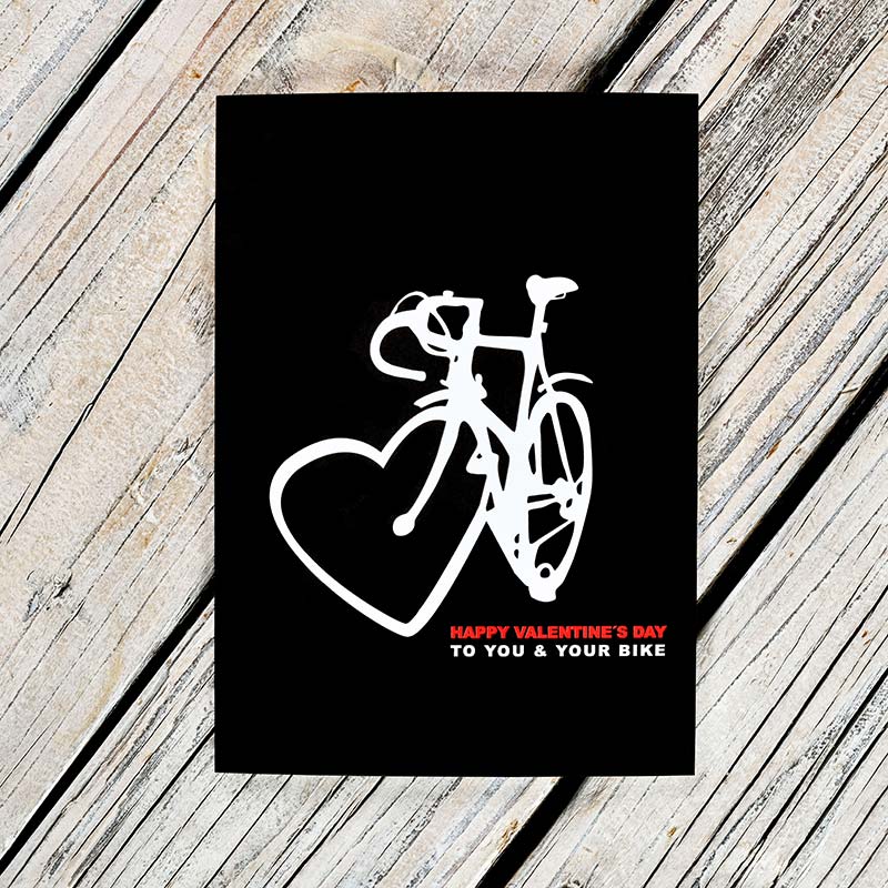 Zum Valentinstag - Fahrrad-Geschenkkarte #8