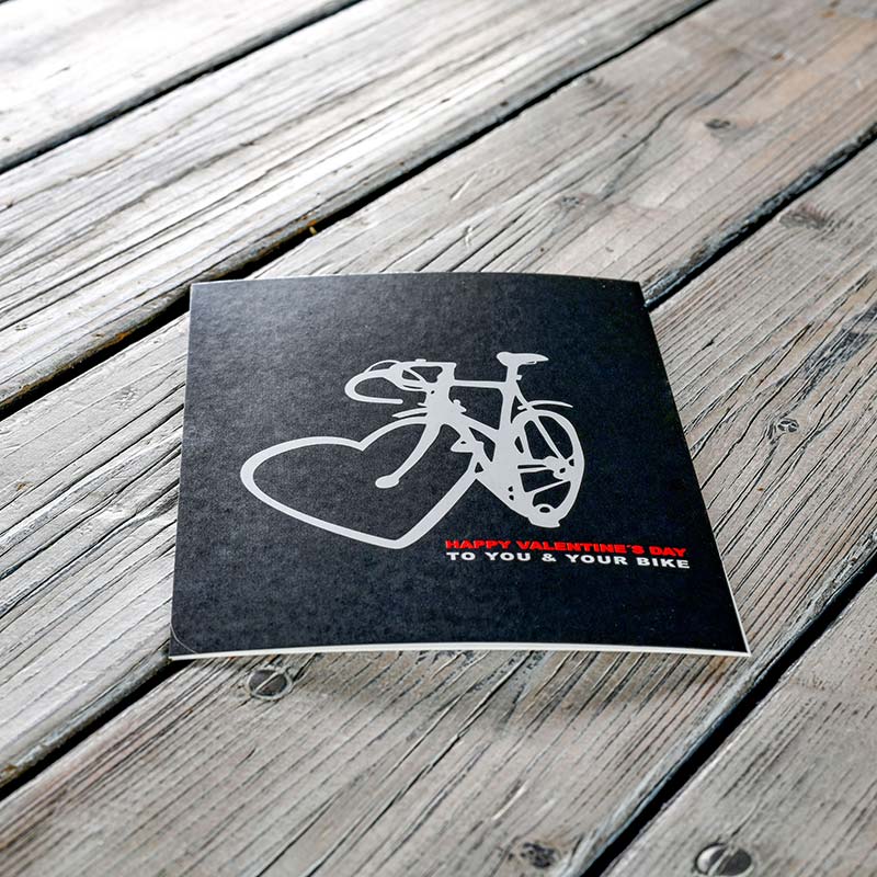 Zum Valentinstag - Fahrrad-Geschenkkarte #8